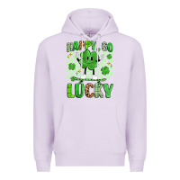 Lilac happy go lucky Premium Hoodie - Artiststas