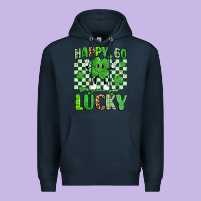 Happy Go Lucky Premium Hoodie Designed By Artiststas