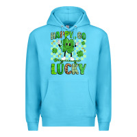 Ocean Blue happy go lucky Premium Hoodie - Artiststas