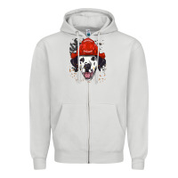 Dove Grey dalmatian firefighter dalmatian dog lover Zipper Hoodie - linhVisuals