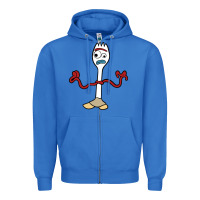 True Royal forky Zipper Hoodie - linhVisuals