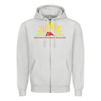 Dove Grey arizona western college Zipper Hoodie - linhVisuals