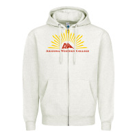 Oatmeal Heather arizona western college Zipper Hoodie - linhVisuals