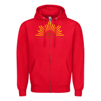 Red arizona western college Zipper Hoodie - linhVisuals