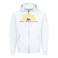 White arizona western college Zipper Hoodie - linhVisuals