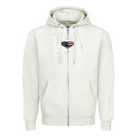 Oatmeal Heather police & firefighter mom, i raised mine fireman mothers day Zipper Hoodie - linhVisuals