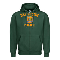 Sports Green delaware state police Zipper Hoodie - linhVisuals