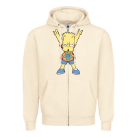 Sandshell groovy bart Zipper Hoodie - linhVisuals