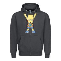 Smoke groovy bart Zipper Hoodie - linhVisuals