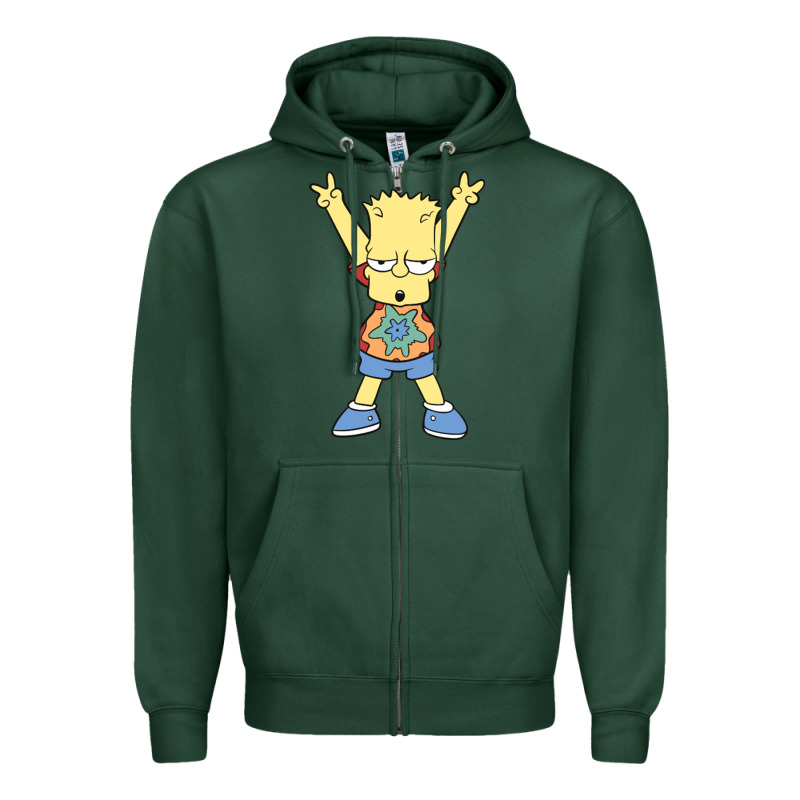 Groovy Bart Zipper Hoodie by linhVisuals | Teevron