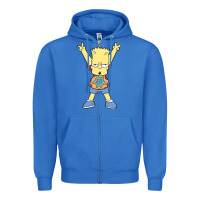 True Royal groovy bart Zipper Hoodie - linhVisuals