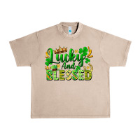 French Oak lucky and blessed Urban Heavy Tee - FaDigitalArtStudio