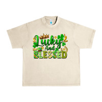 Sandshell lucky and blessed Urban Heavy Tee - FaDigitalArtStudio