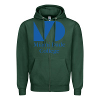 Sports Green miami dade college Zipper Hoodie - linhVisuals