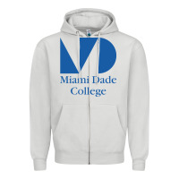Dove Grey miami dade college Zipper Hoodie - linhVisuals
