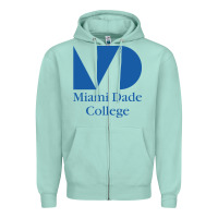 Seafoam miami dade college Zipper Hoodie - linhVisuals
