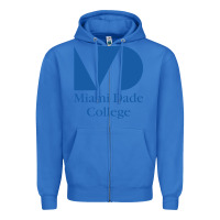 True Royal miami dade college Zipper Hoodie - linhVisuals