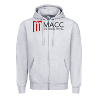 Heather Grey moberly area community college Zipper Hoodie - linhVisuals
