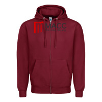 Burgundy moberly area community college Zipper Hoodie - linhVisuals
