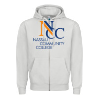 Dove Grey nassau community college Zipper Hoodie - linhVisuals