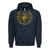 Navy northern virginia community college Zipper Hoodie - linhVisuals