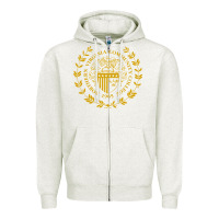 Oatmeal Heather northern virginia community college Zipper Hoodie - linhVisuals