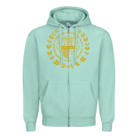 Seafoam northern virginia community college Zipper Hoodie - linhVisuals