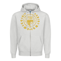 Dove Grey northern virginia community college Zipper Hoodie - linhVisuals