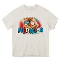 Cream meowica 4th of july Heavy Core Tee - CowGirlArtShop
