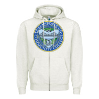 Oatmeal Heather queensborough community college Zipper Hoodie - linhVisuals