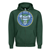 Sports Green queensborough community college Zipper Hoodie - linhVisuals