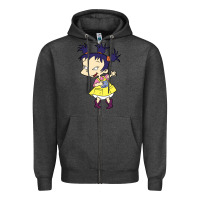 Charcoal Heather kimi finster rugrats Zipper Hoodie - linhVisuals
