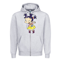 Heather Grey kimi finster rugrats Zipper Hoodie - linhVisuals