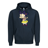 Navy kimi finster rugrats Zipper Hoodie - linhVisuals