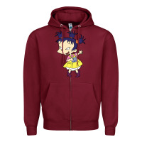 Burgundy kimi finster rugrats Zipper Hoodie - linhVisuals