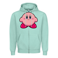 Seafoam kirby Zipper Hoodie - linhVisuals