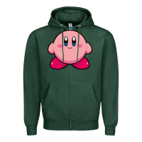Sports Green kirby Zipper Hoodie - linhVisuals
