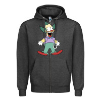 Charcoal Heather krusty Zipper Hoodie - linhVisuals