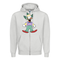 Dove Grey krusty Zipper Hoodie - linhVisuals