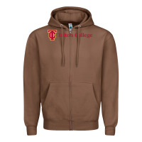 Chestnut triton college Zipper Hoodie - linhVisuals