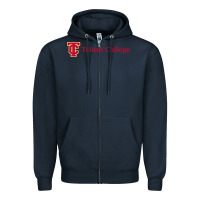 Navy triton college Zipper Hoodie - linhVisuals