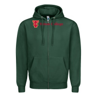 Sports Green triton college Zipper Hoodie - linhVisuals