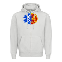 Dove Grey emt firefighter ems fire first responder premium Zipper Hoodie - linhVisuals