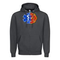 Smoke emt firefighter ems fire first responder premium Zipper Hoodie - linhVisuals