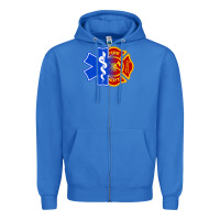 True Royal emt firefighter ems fire first responder premium Zipper Hoodie - linhVisuals