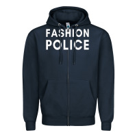 Navy fashion police premium Zipper Hoodie - linhVisuals