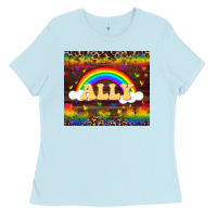 Baby Blue Ally Ladies Tee - FaDigitalArtStudio