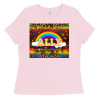 Bubblegum Pink Ally Ladies Tee - FaDigitalArtStudio