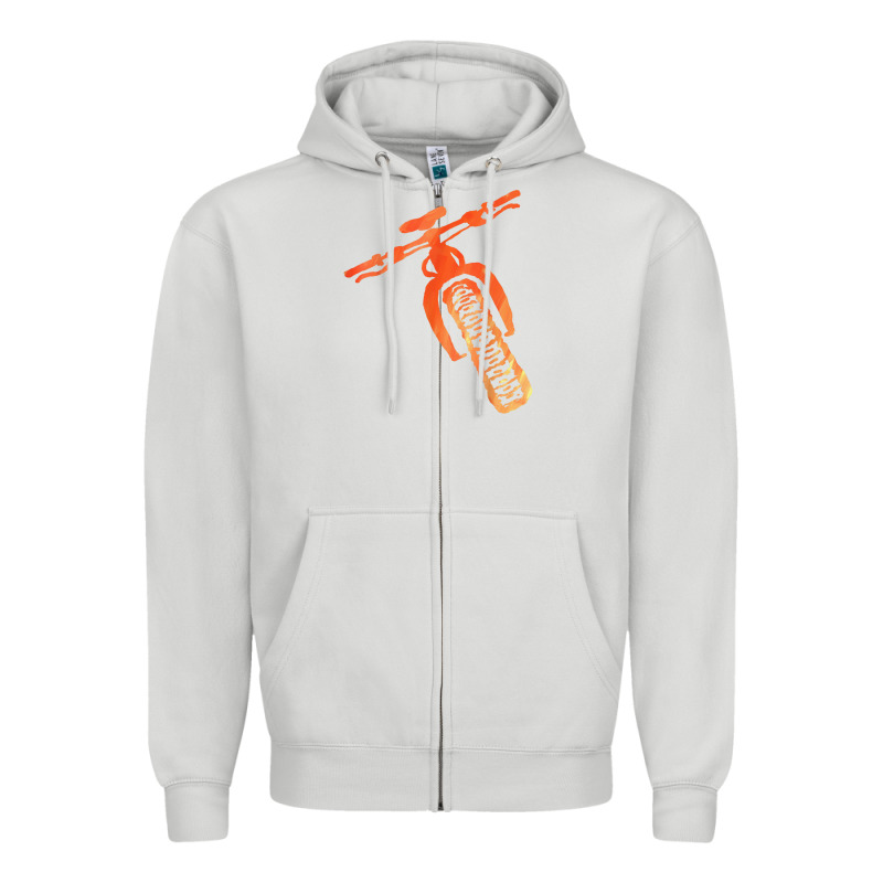 Fat Bike Mountain Biking Zipper Hoodie by linhVisuals | Teevron