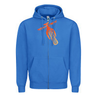 True Royal fat bike mountain biking Zipper Hoodie - linhVisuals